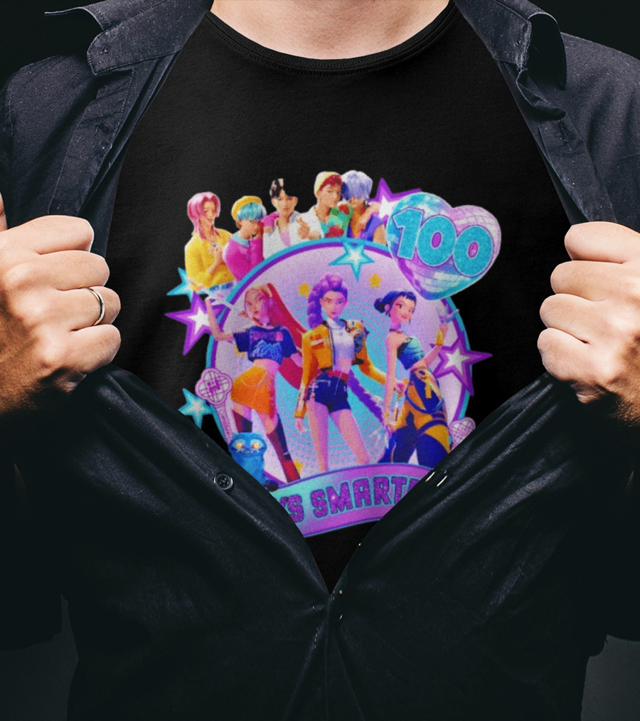 100 Days Smarter K Pop Stars Celebration T-Shirt