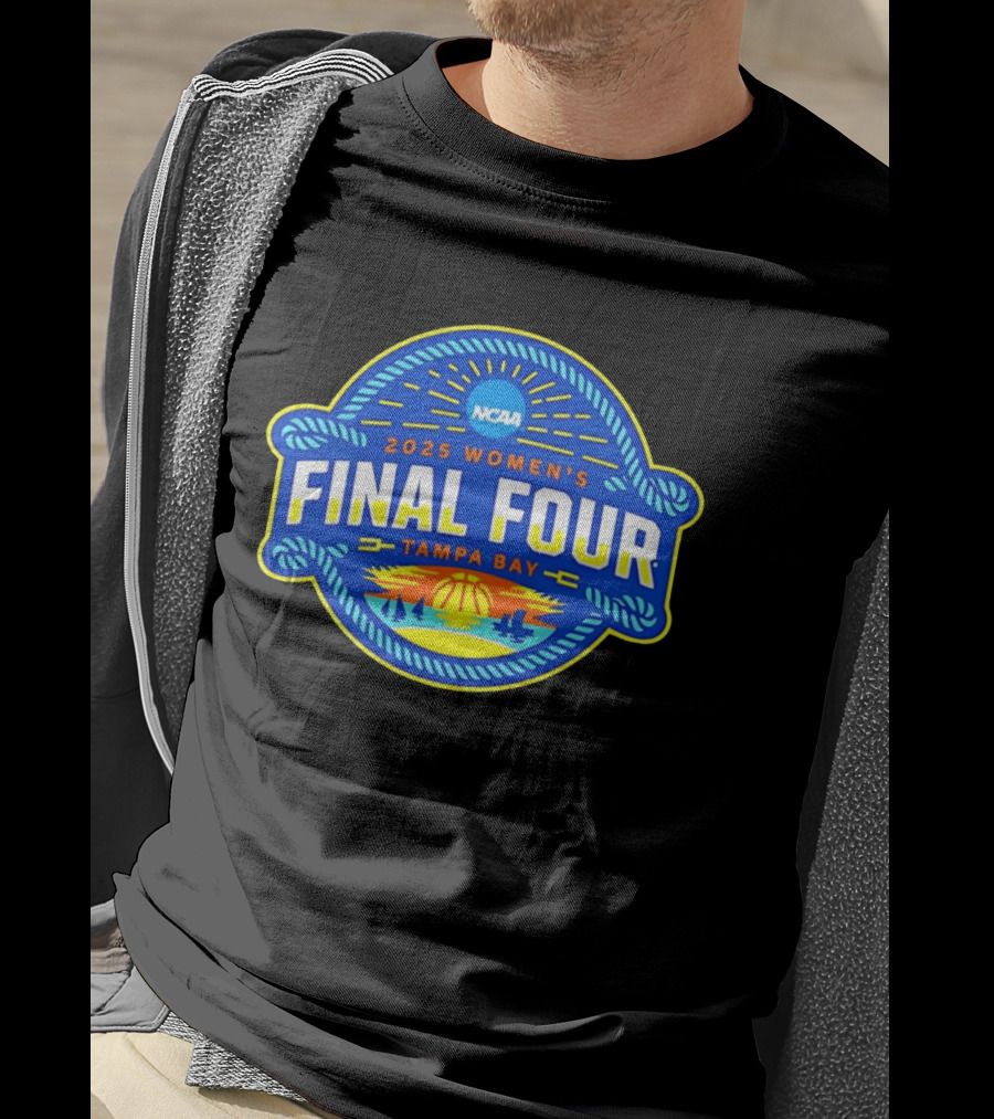 2025 NCAA Women’s Basketball Final Four Tampa Bay Logo T-Shirt