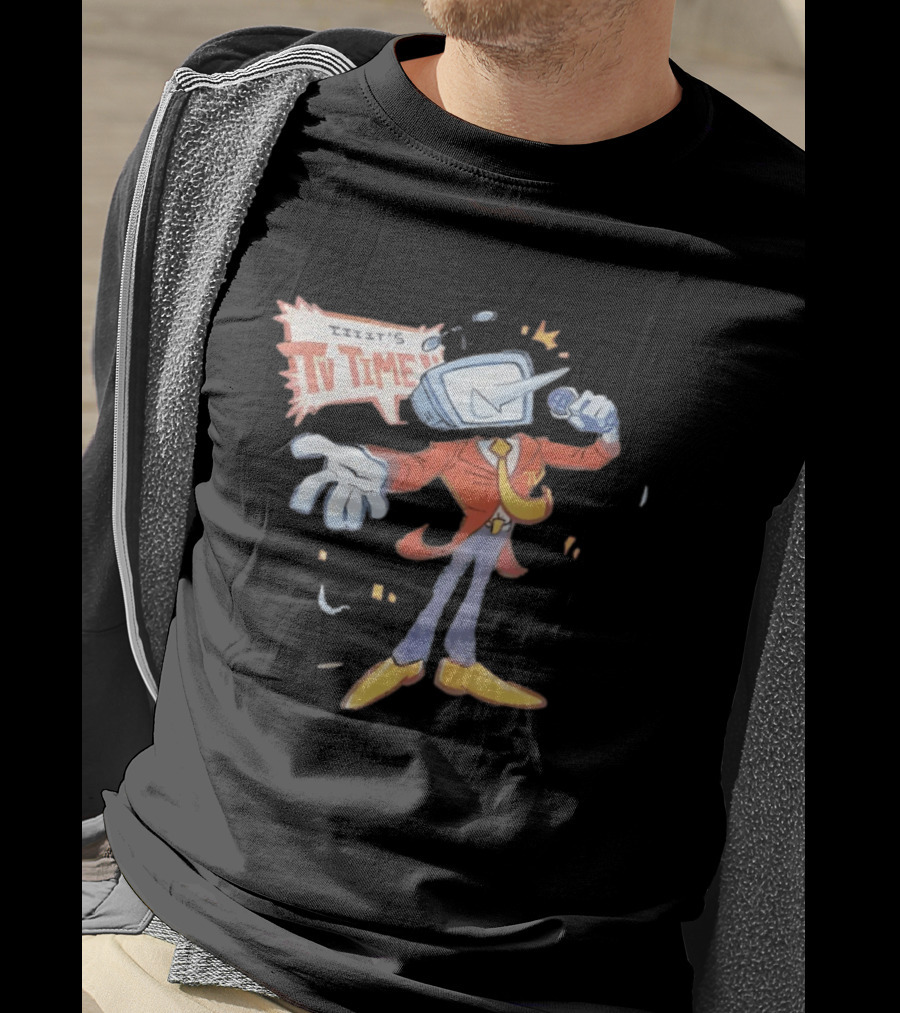 It's TV Time Cartoon Retro Style TV Head T-Shirt