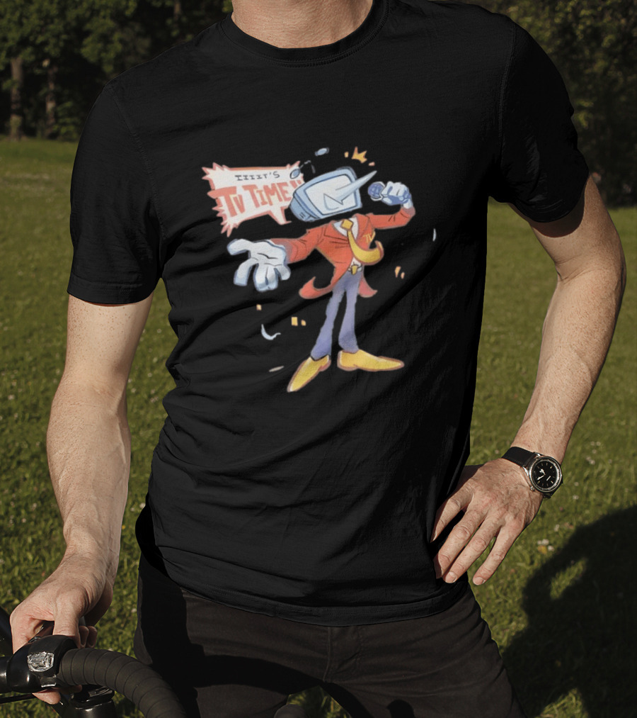 It's TV Time Cartoon Retro Style TV Head T-Shirt