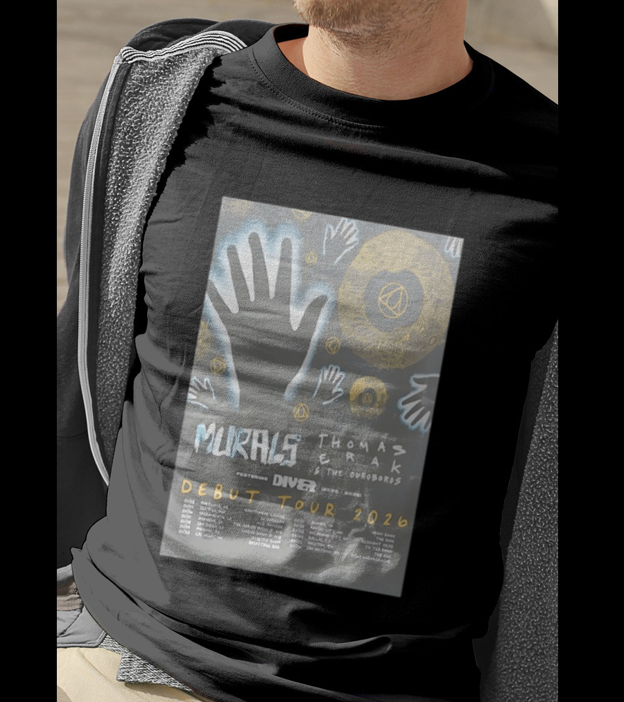 Murals Debut Tour 2026 Featuring Diver Thomas Erak And The Ouroboros T-Shirt