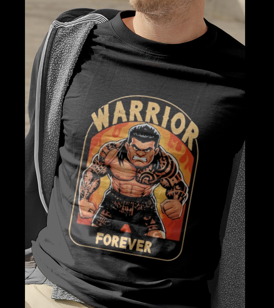 Warrior Forever Jimmy Uso Tattoo Style Cartoon T-Shirt