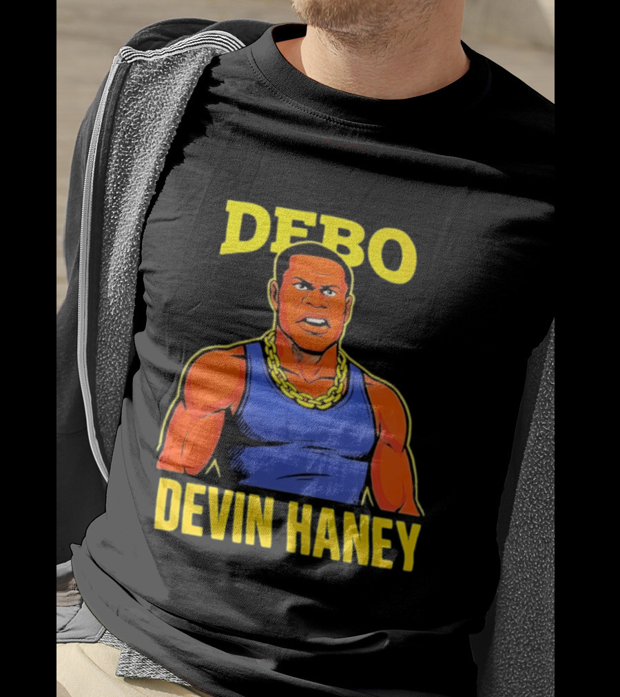 DEBO Devin Haney Cartoon Chain Bold T-Shirt