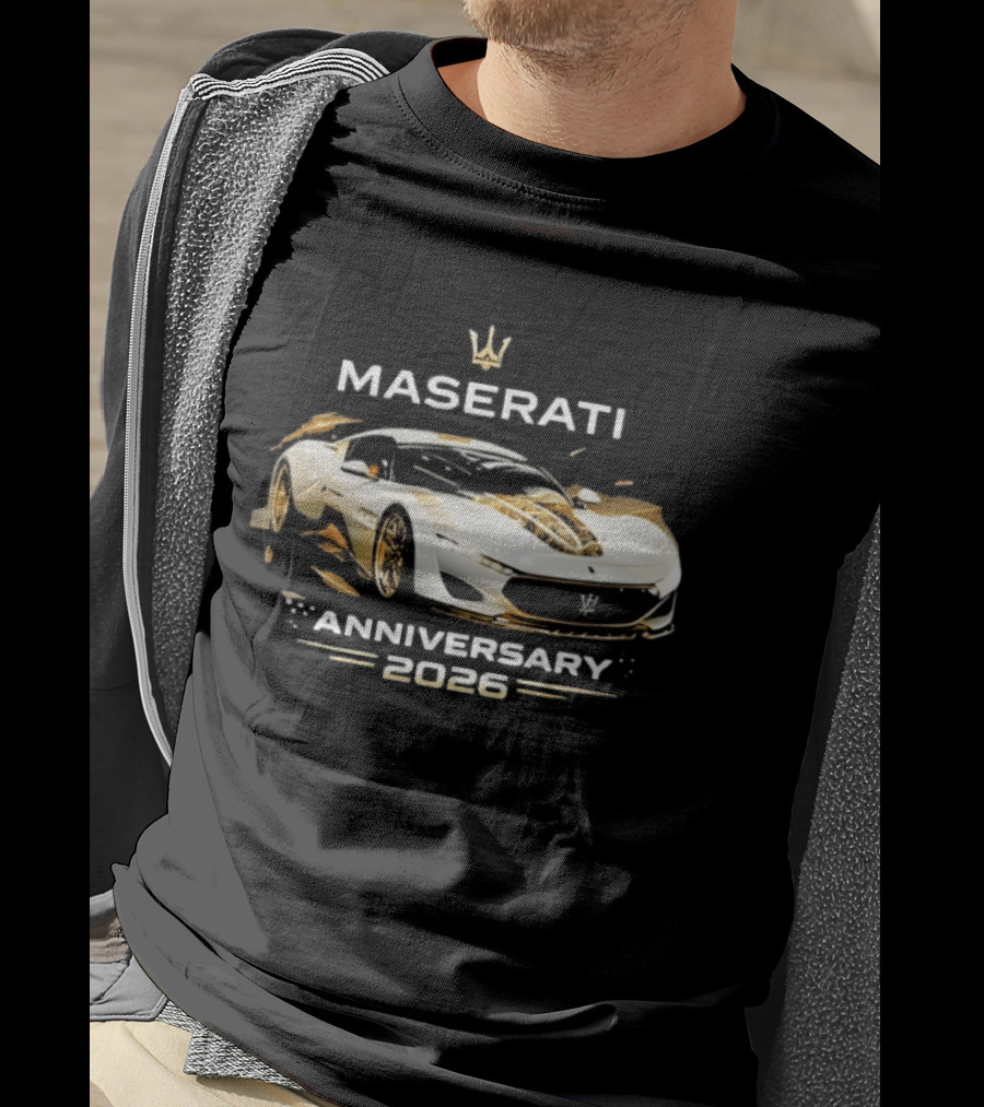 Maserati MC20 Anniversary 2026 Car Lovers Celebration T-Shirt