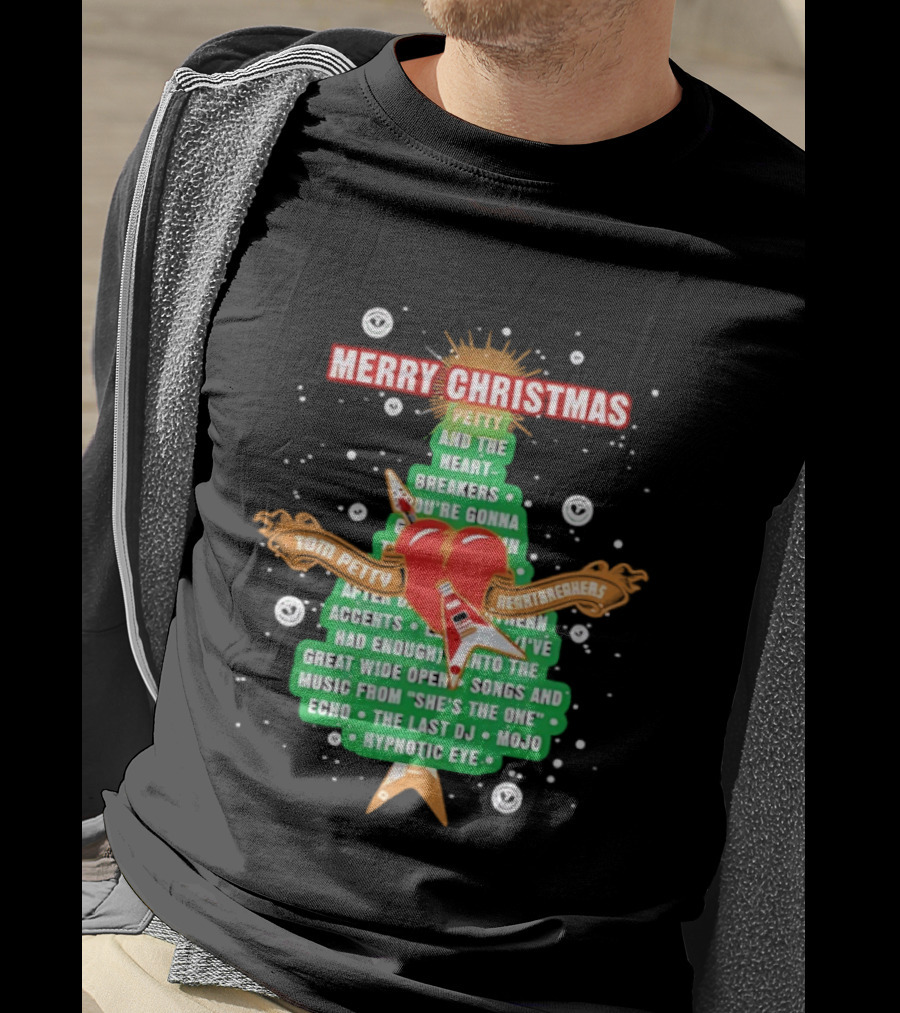 Tom Petty Heartbreakers Merry Christmas You're Gonna Heartbreak Songs Mojo Hypnotic Eye T-Shirt