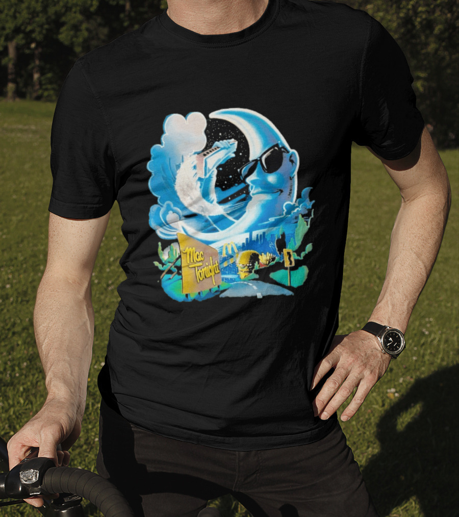 McDonald's Mac Tonight Moon Man Playing Piano Retro Nostalgia T-Shirt