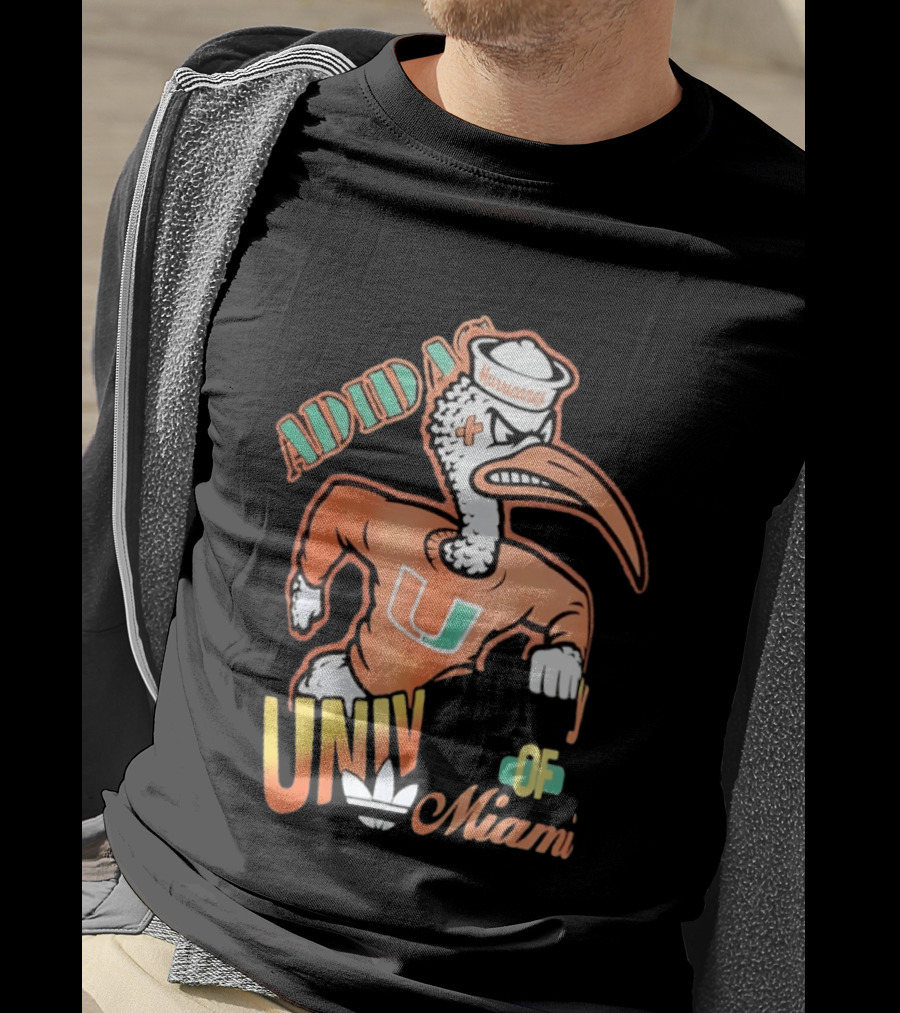 ADIDAS Univ Of Miami Hurricanes T-Shirt