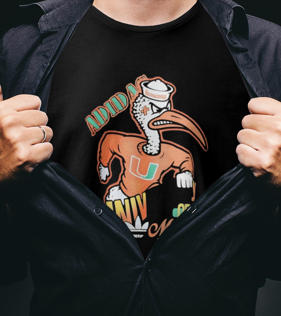 ADIDAS Univ Of Miami Hurricanes T-Shirt