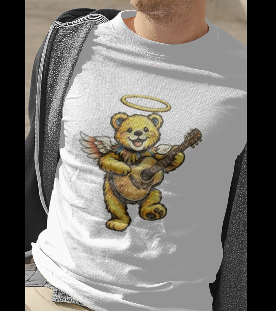 Bob Weir Grateful Dead Angel Bear Guitar Tribute 2026 Rest In Peace Legend T-Shirt