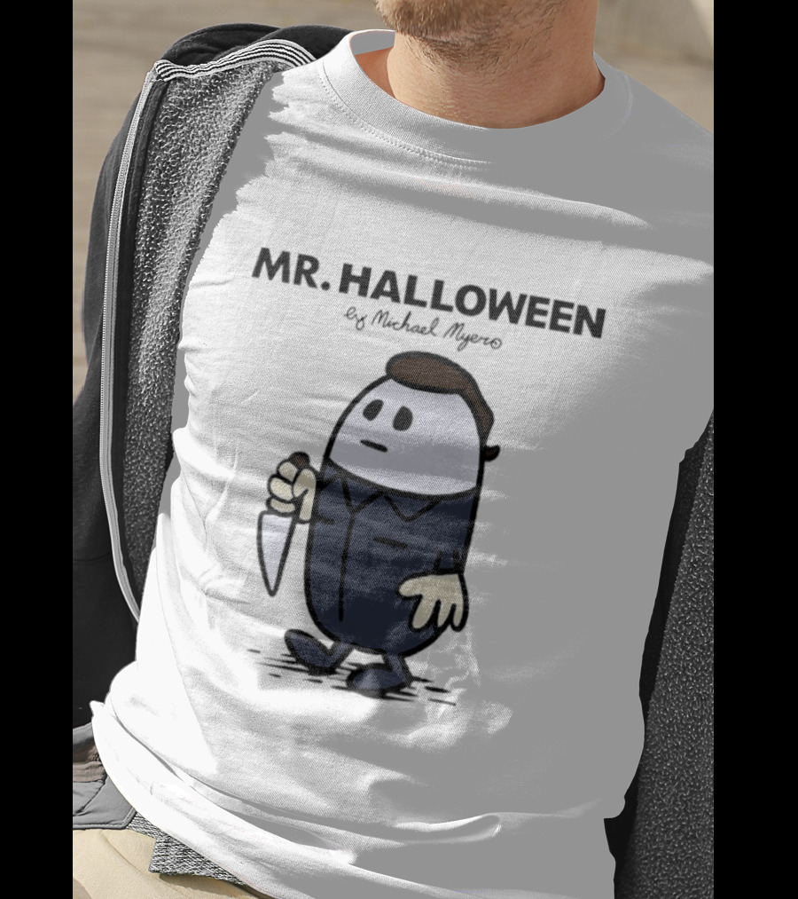 Mr Halloween By Michael Myers Knife T-Shirt