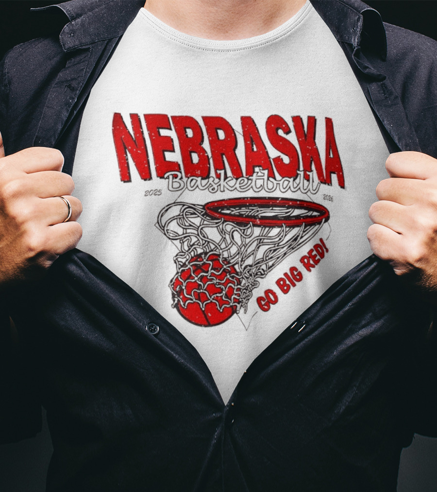 Nebraska Basketball Go Big Red 2025 2026 T-Shirt