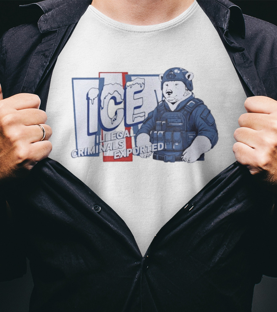 Polar Bear ICE Illegal Criminals Exported T-Shirt