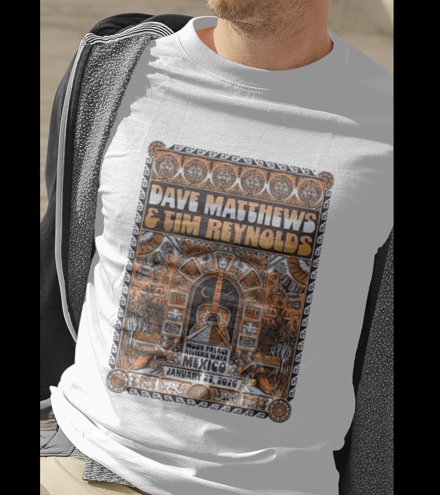 Dave Matthews And Tim Reynolds Moon Palace Riviera Maya Mexico January 22 2026 T-Shirt