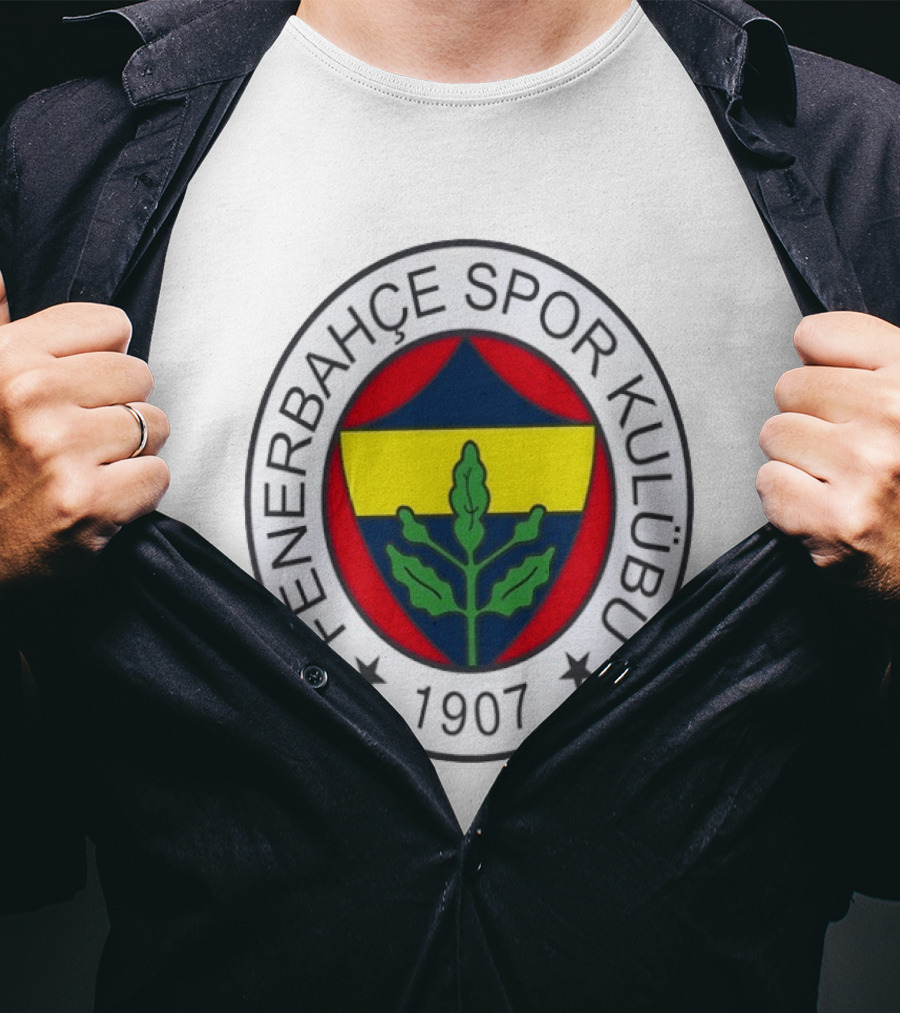 Fenerbahce Spor Kulubu 1907 Emblem With Classic Club Colors And Iconic Leaf T-Shirt