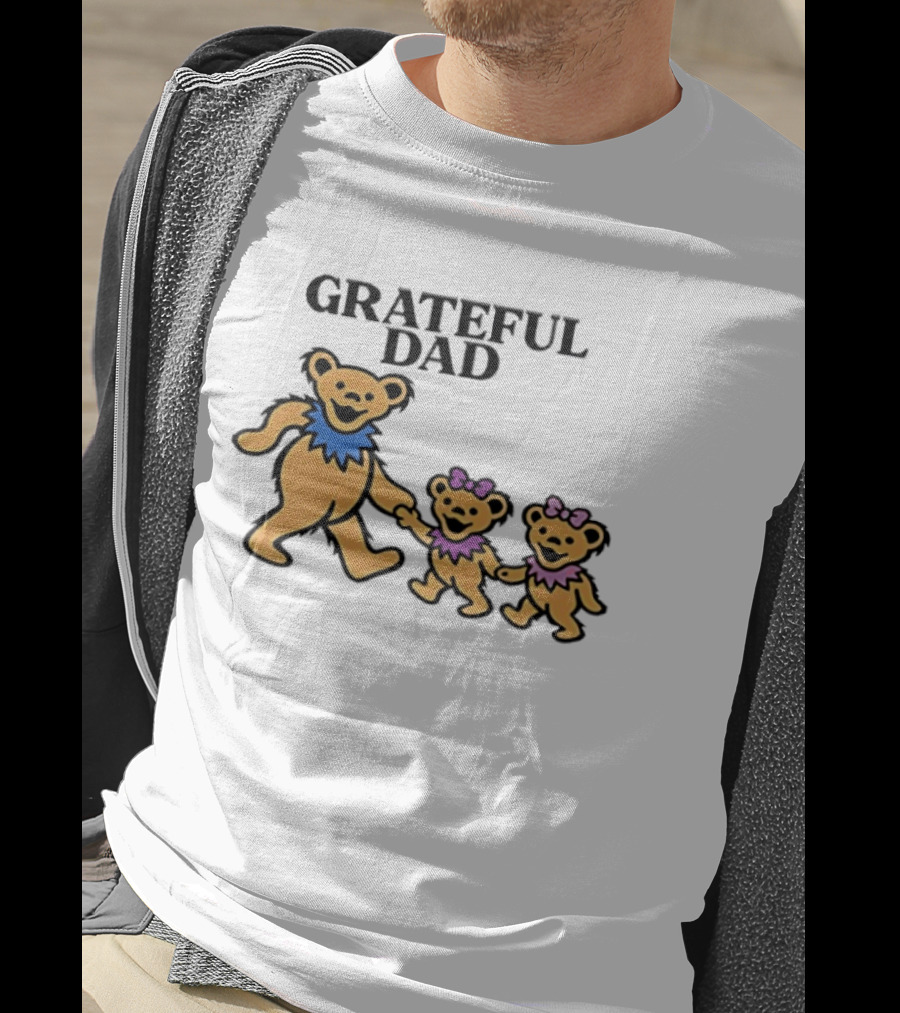 Grateful Dad Dancing Bears Family Grateful Dead Bears T-Shirt