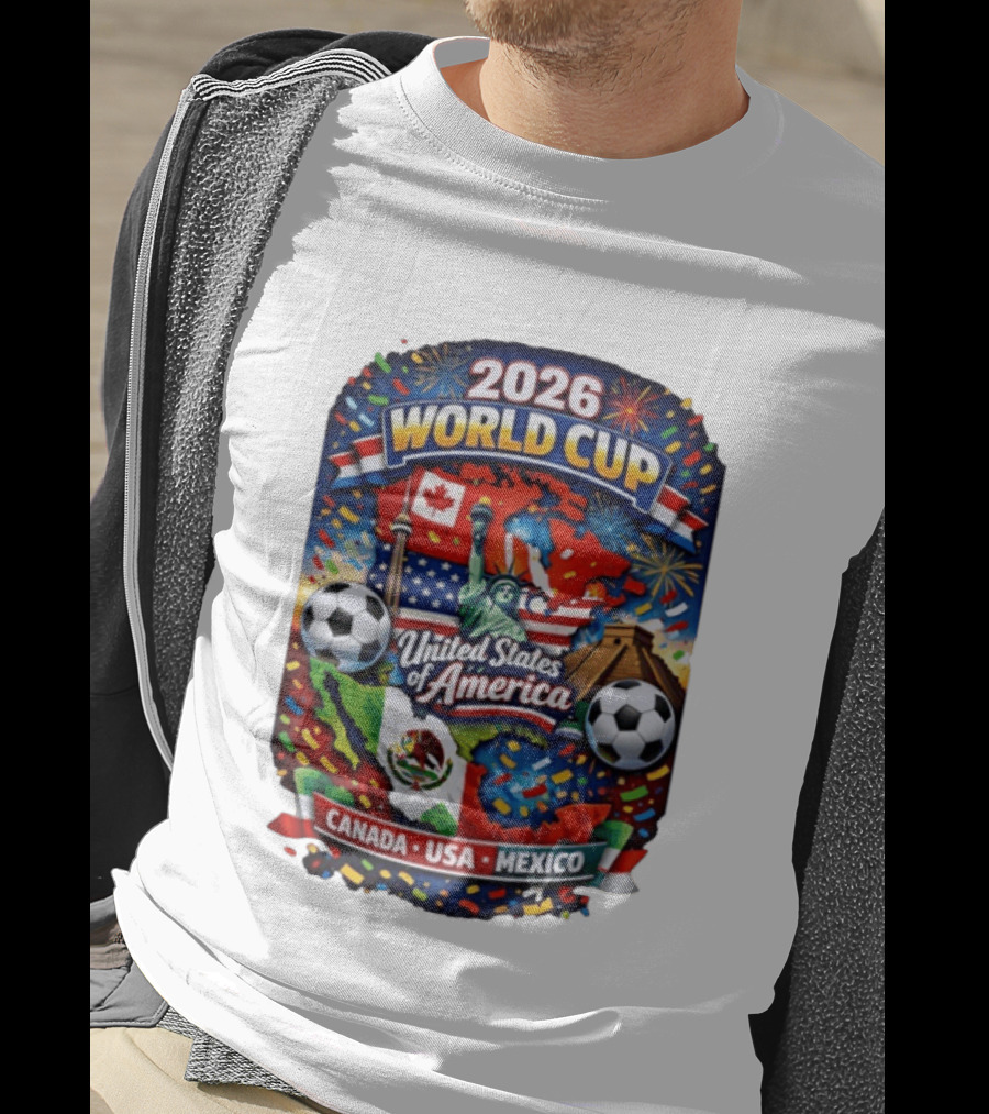 2026 World Cup United States Of America Canada USA Mexico Soccer Celebration T-Shirt
