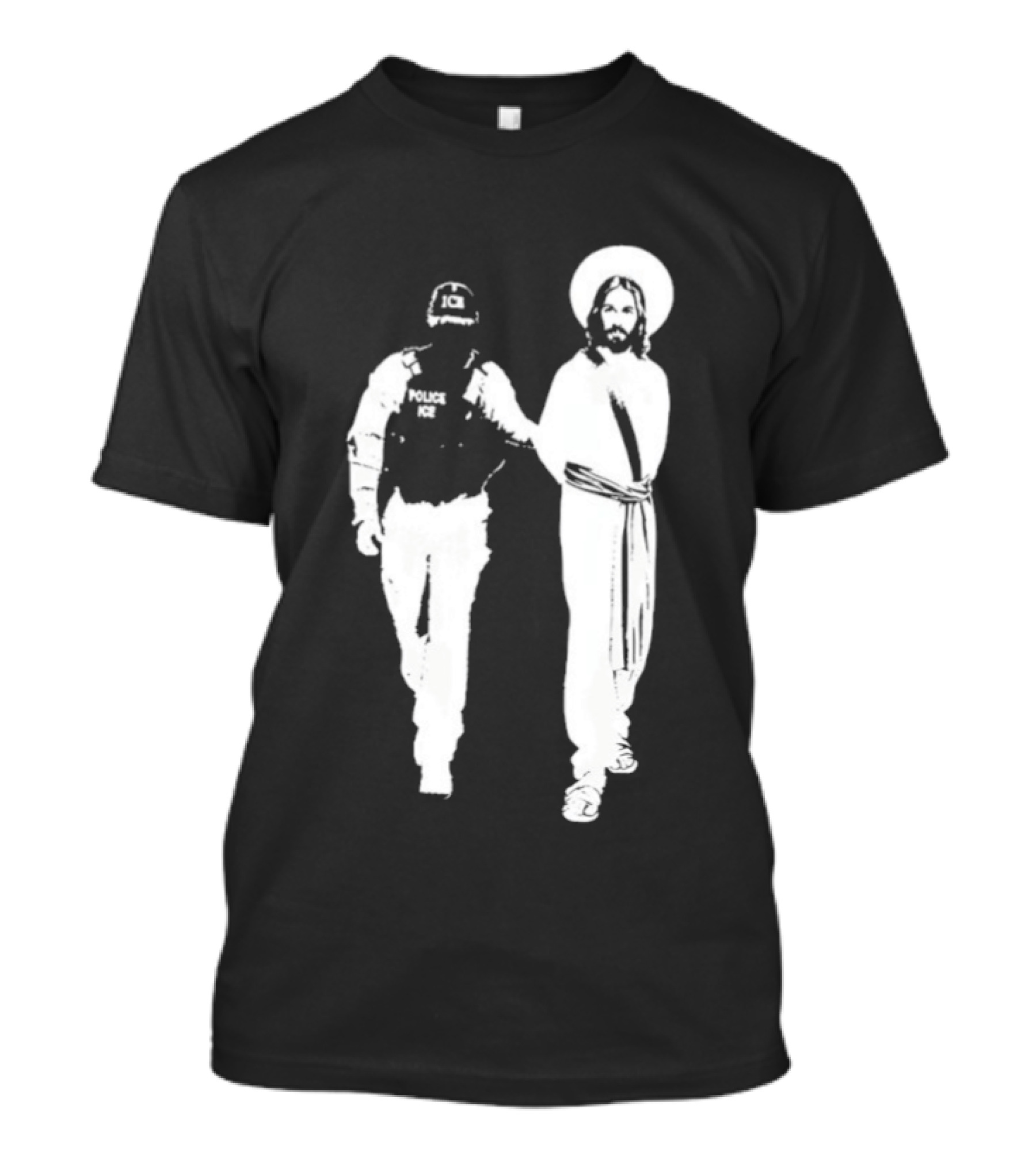 Anti Ice Jesus Arrested Iconic T-Shirt