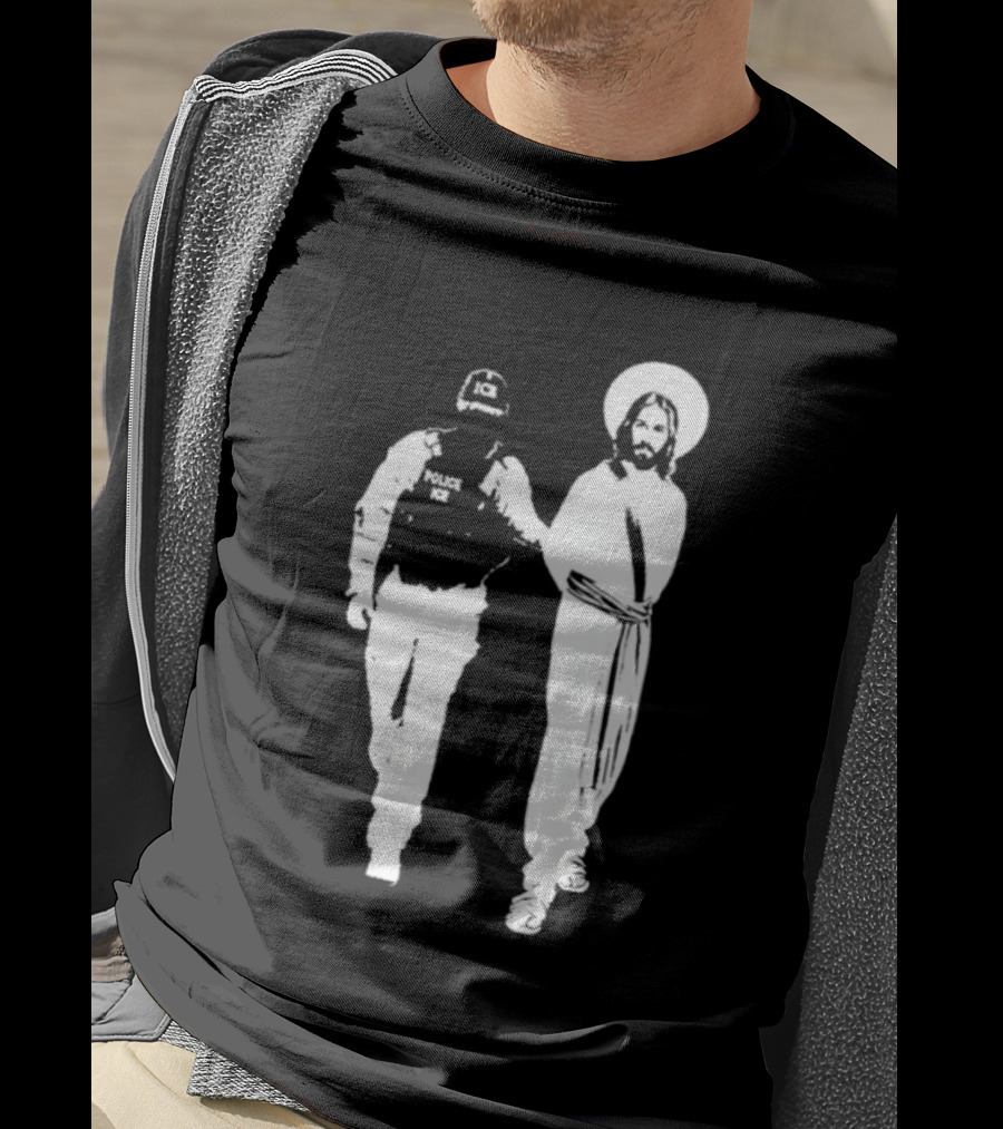 Anti Ice Jesus Arrested Iconic T-Shirt