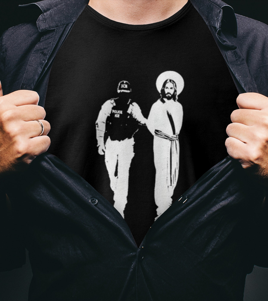 Anti Ice Jesus Arrested Iconic T-Shirt