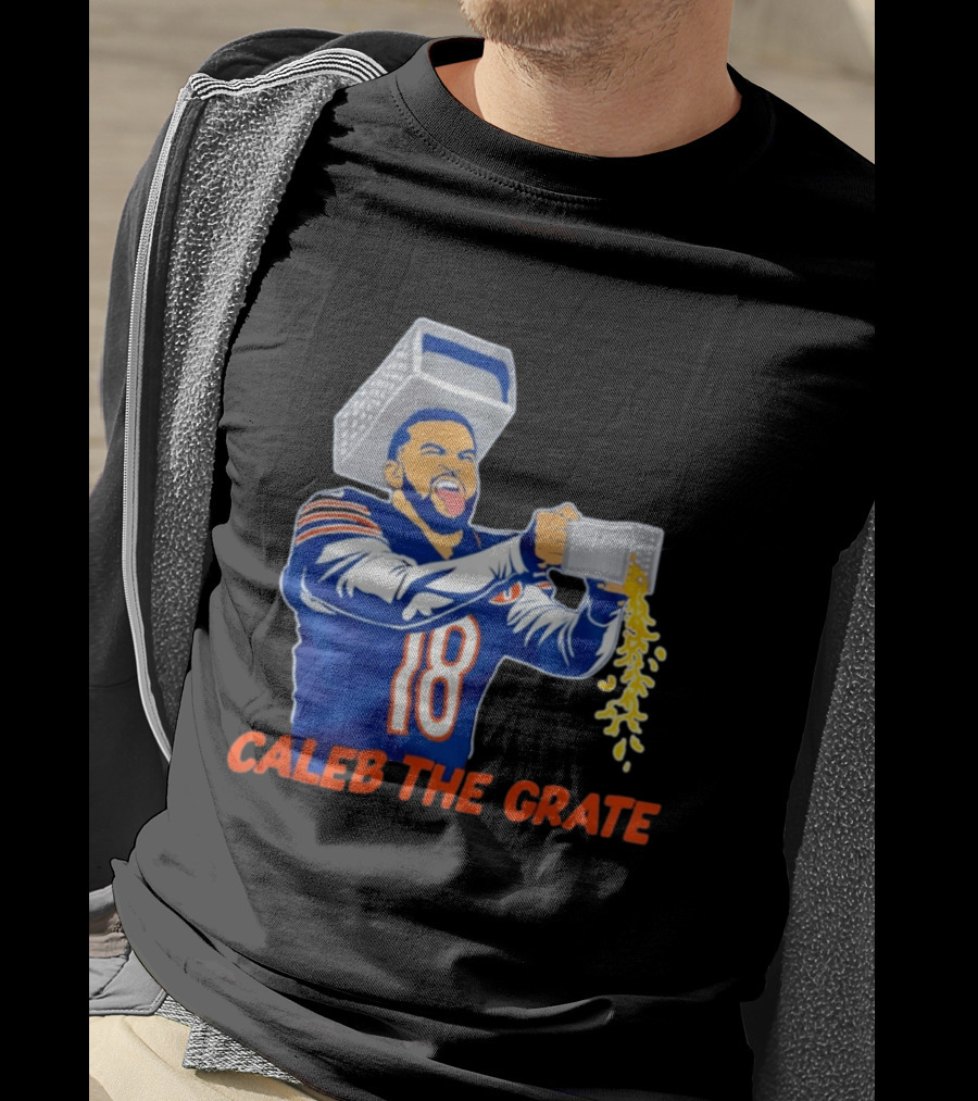 Caleb Williams Cheese Grater Caleb The Grate Chicago Football 18 T-Shirt