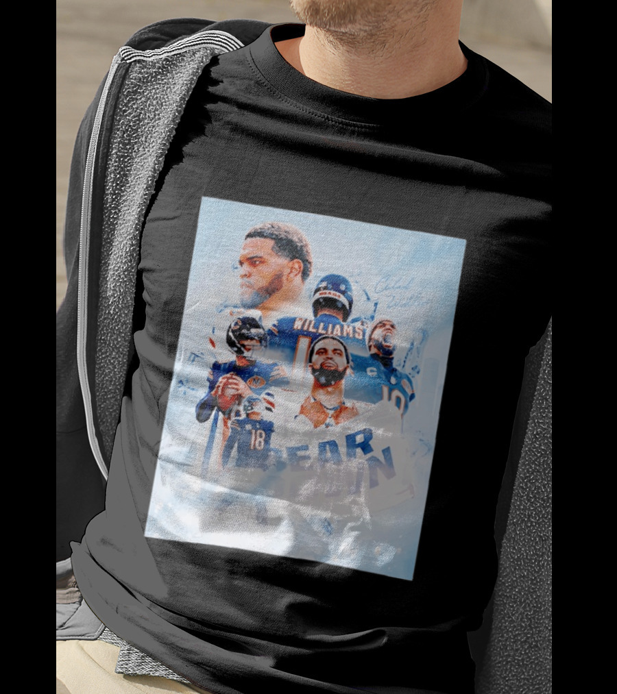 Caleb Williams Bear Down Chicago Quarterback Leadership T-Shirt