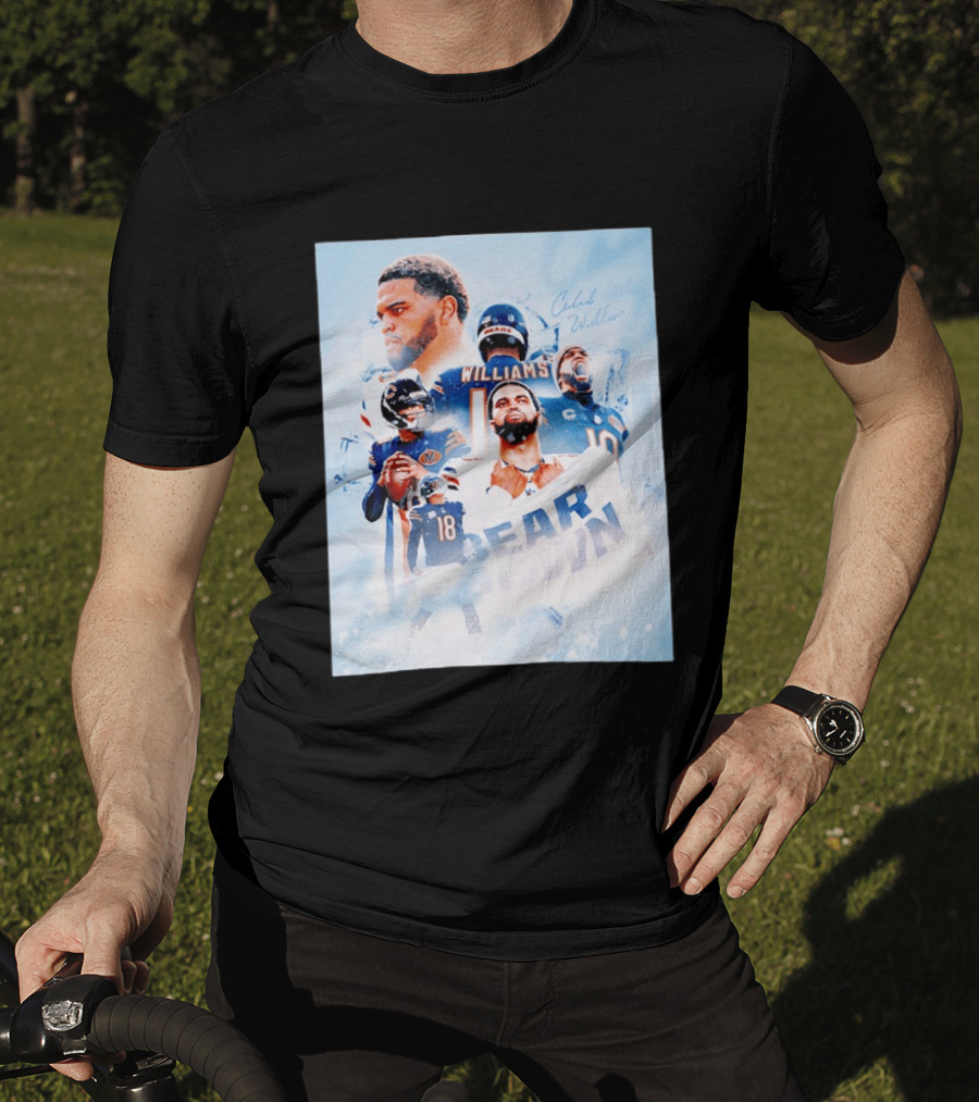 Caleb Williams Bear Down Chicago Quarterback Leadership T-Shirt