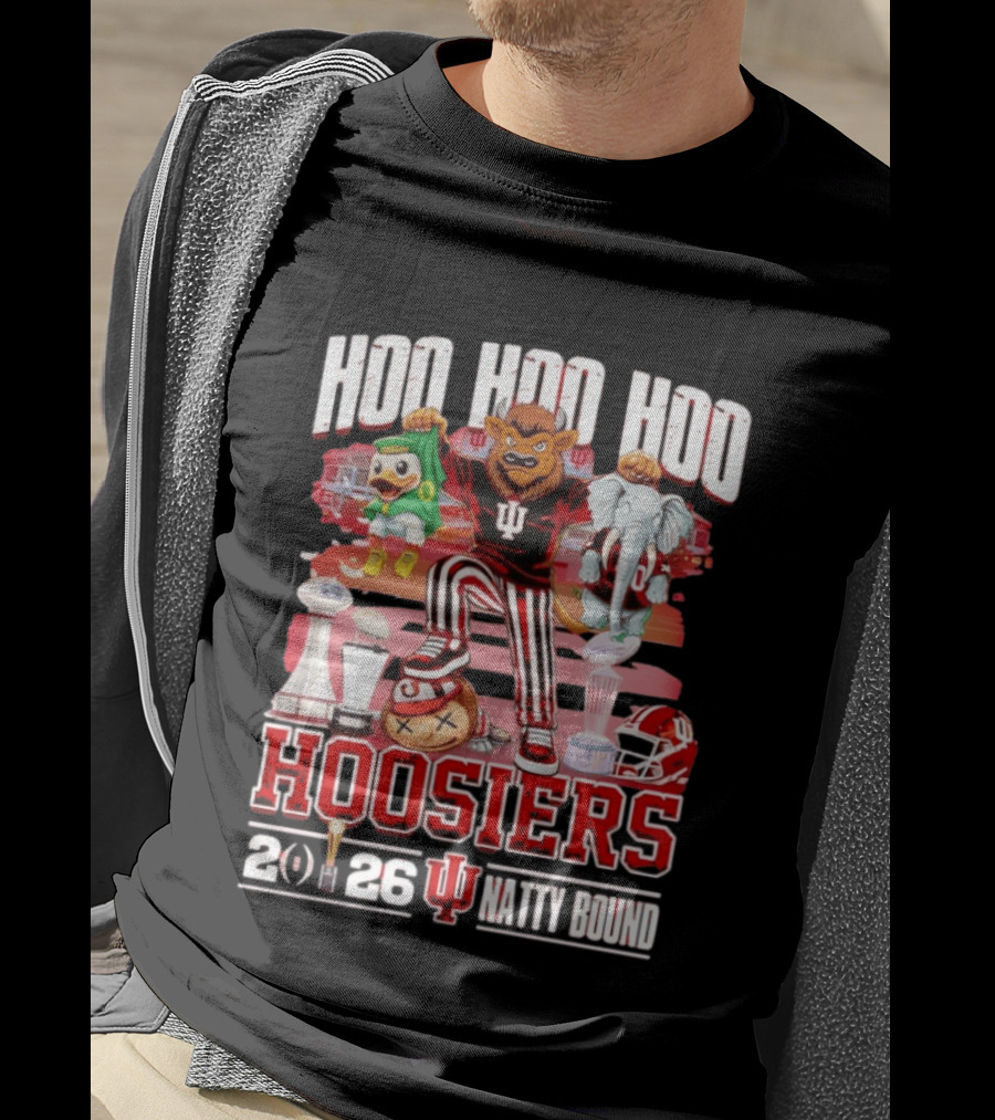 Hoo Hoo Hoo Hoosiers Indiana 2026 Natty Bound Trophy Celebration T-Shirt