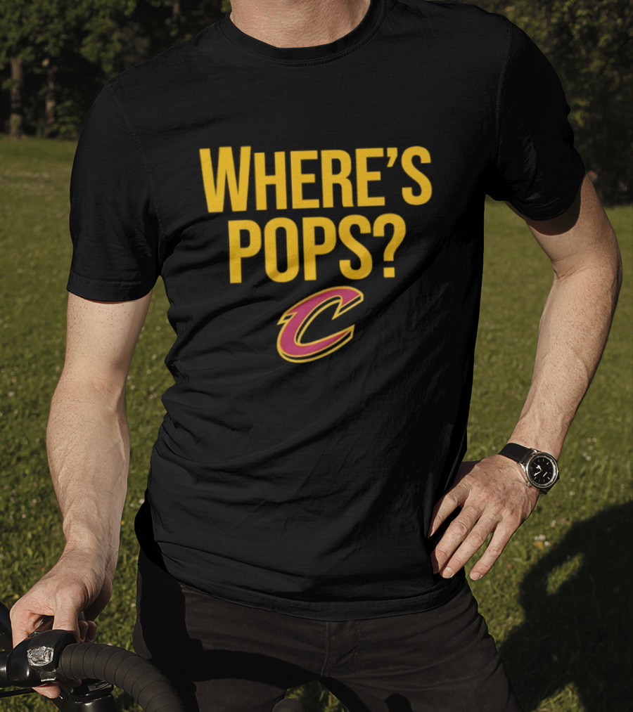 Cleveland Cavaliers Where's Pops Basketball C T-Shirt