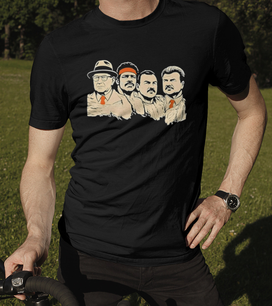 Rushmore Bears Mike Ditka Coach Iconic Football History T-Shirt