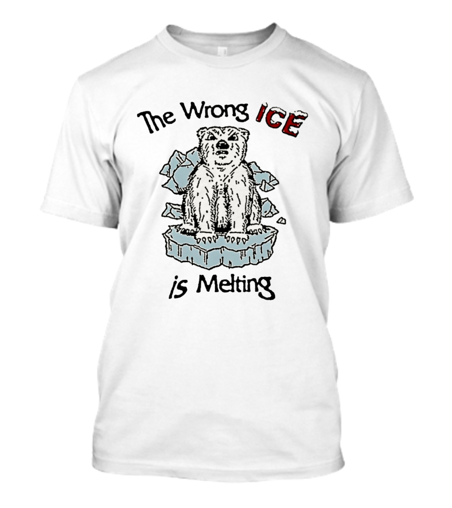 The Wrong Ice Is Melting Polar Bear Vintage Climate Awareness T-Shirt