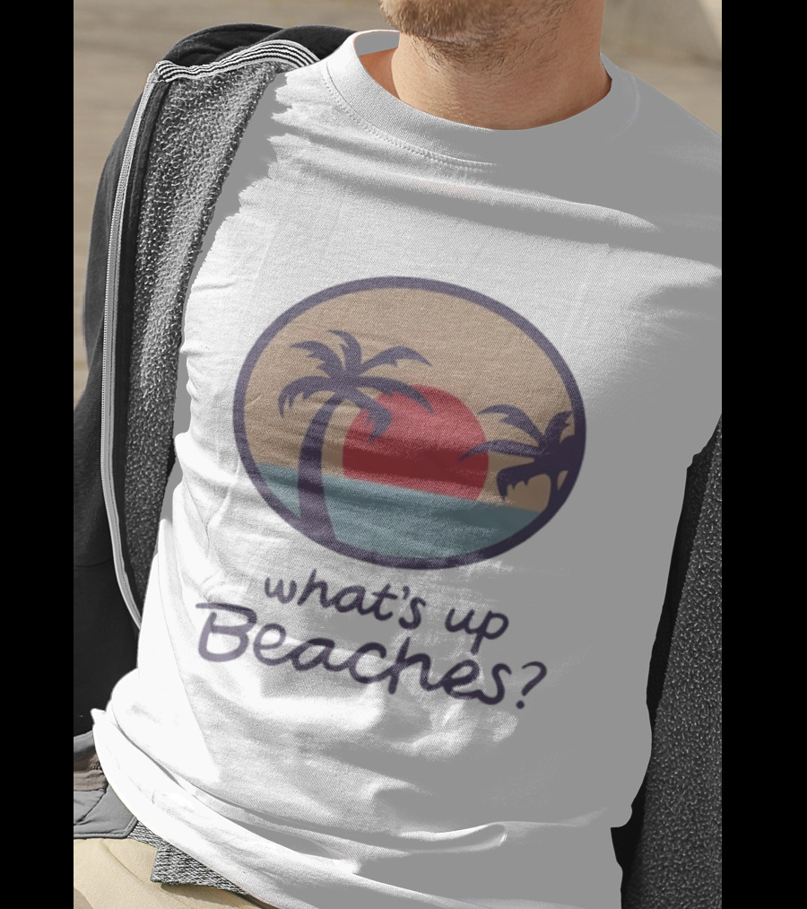 Brooklyn Nine Nine What's Up Beaches Red Sunset Palm Trees T-Shirt