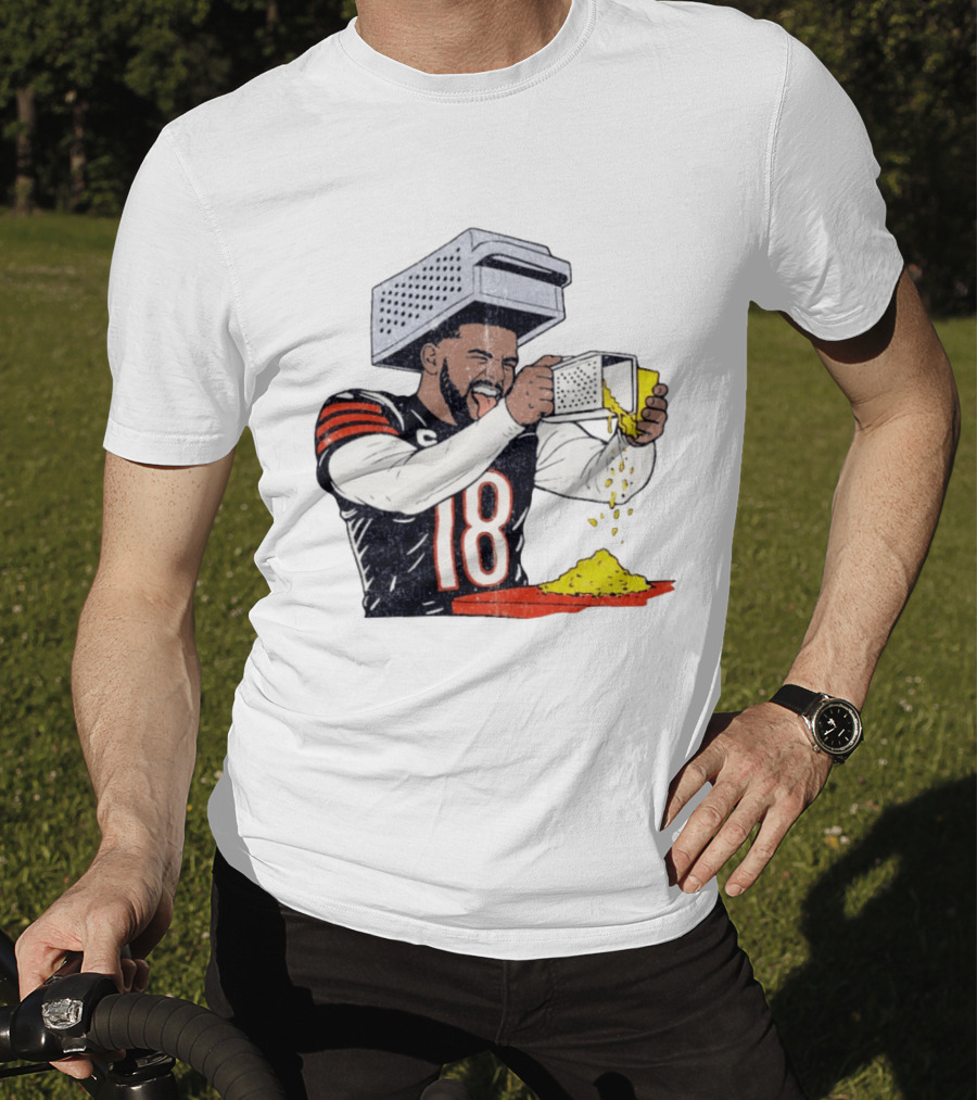 Caleb Williams Cheese Grater Chicago Bears Football Comedy T-Shirt