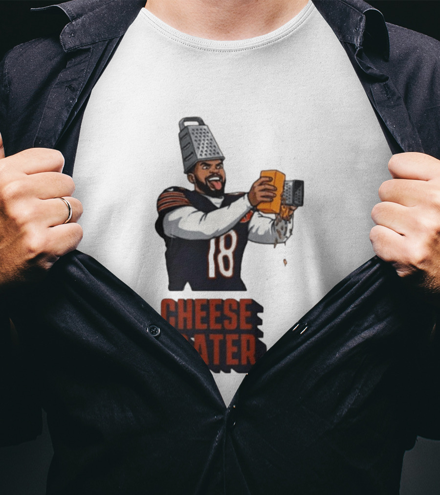 Caleb Williams Cheese Grater Chicago Football Humor T-Shirt