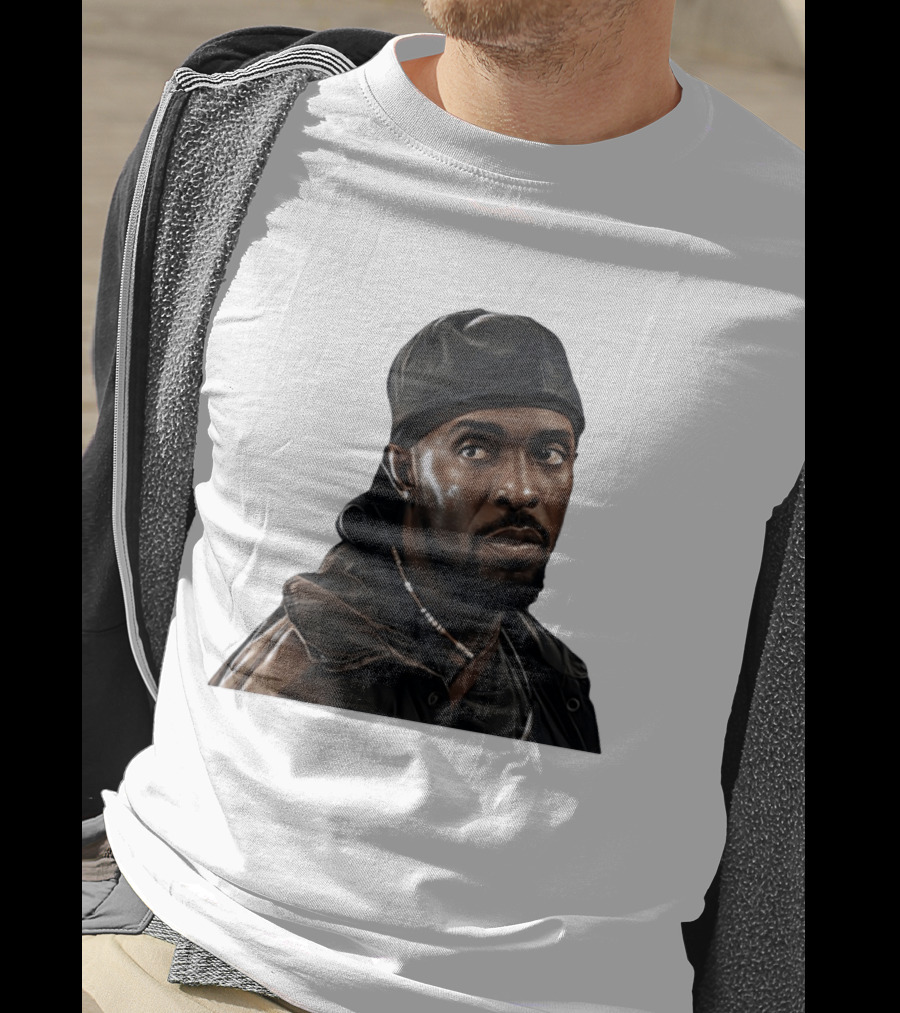 Tray Chaney The Wire Omar Leather Hat Beaded Necklace T-Shirt
