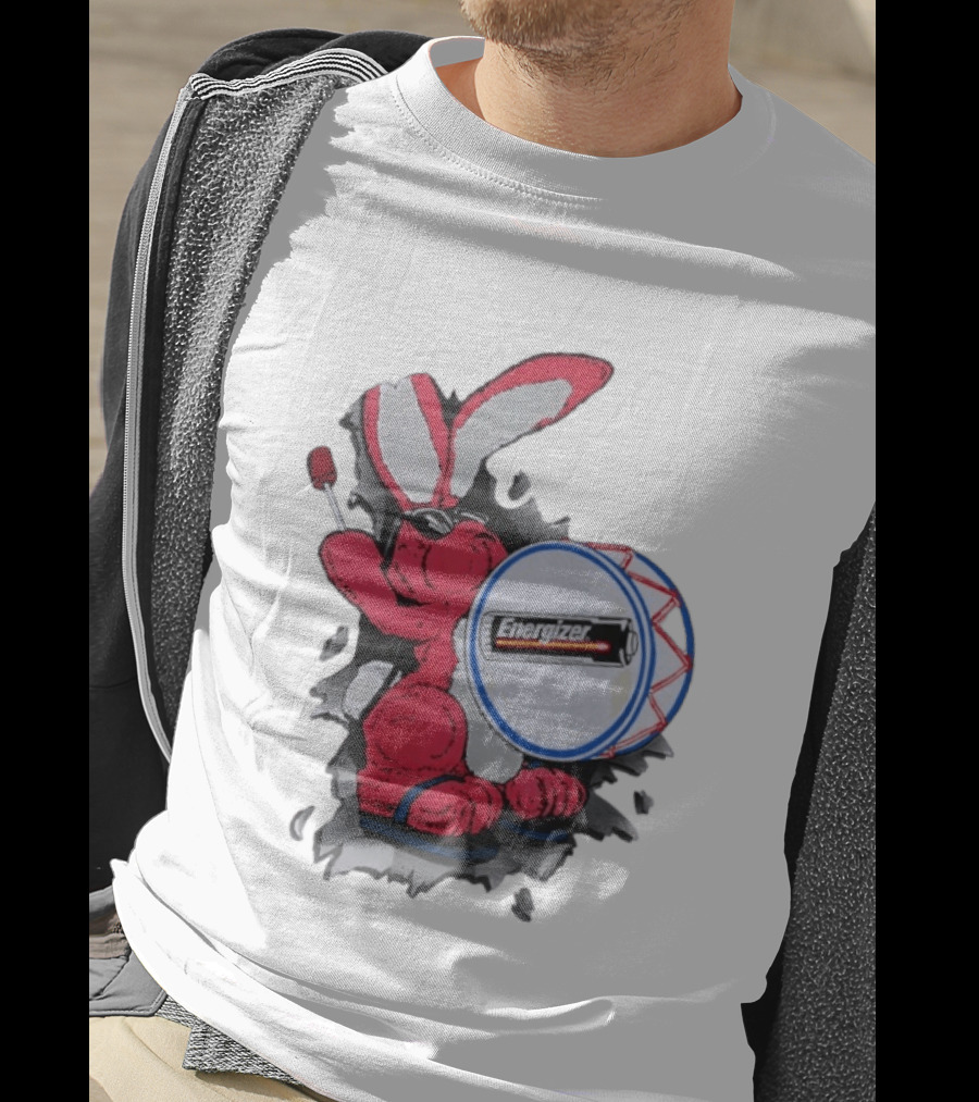 Energizer Bunny Vintage 90s Battery Drumming T-Shirt