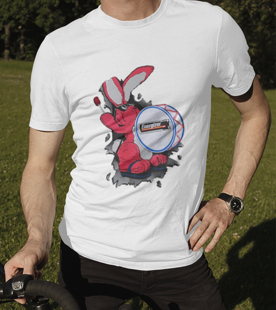 Energizer Bunny Vintage 90s Battery Drumming T-Shirt