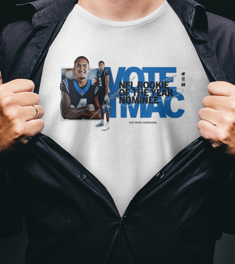Vote For NFL Rookie Tetairoa McMillan Carolina Panthers Nominee Campaign T-Shirt