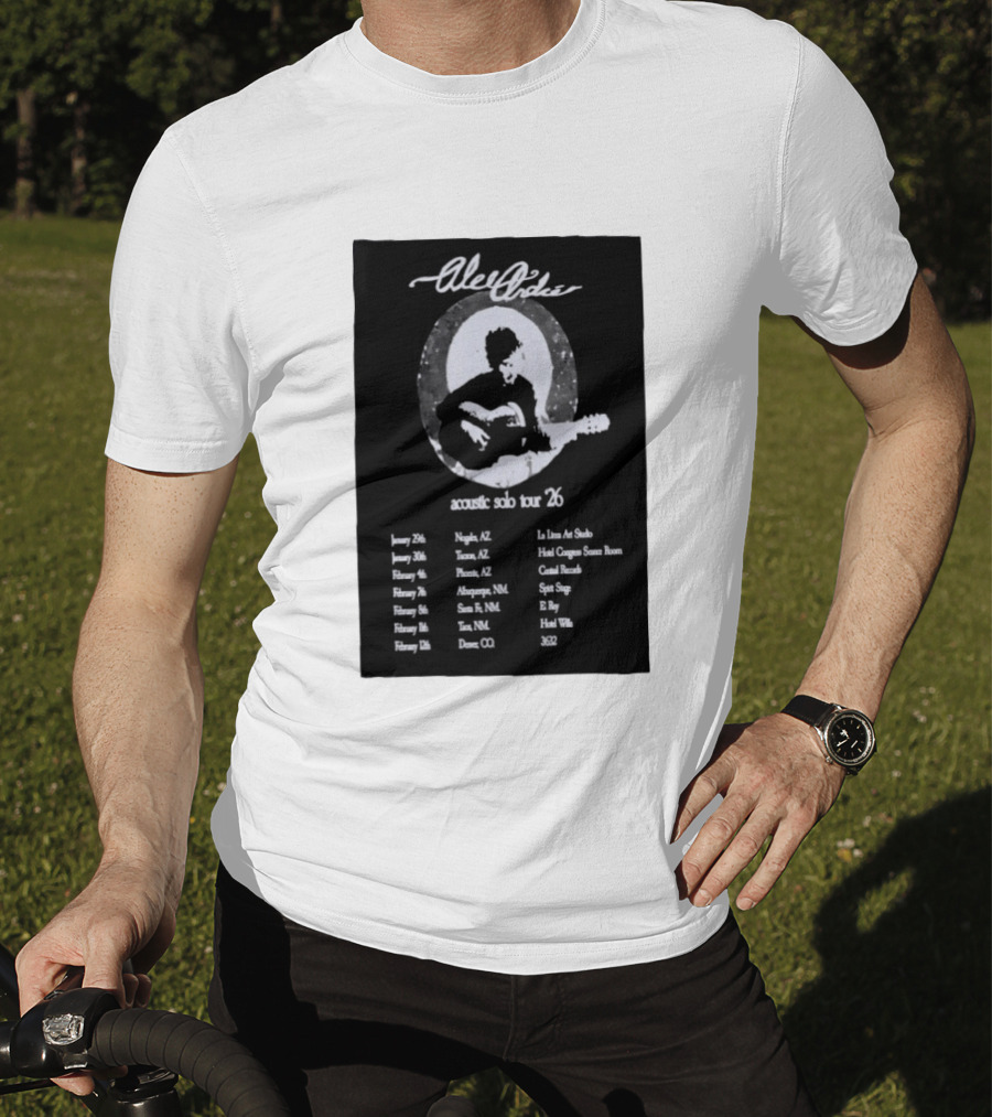 Alec André Acoustic Solo Tour 2026 Concert Dates And Locations T-Shirt