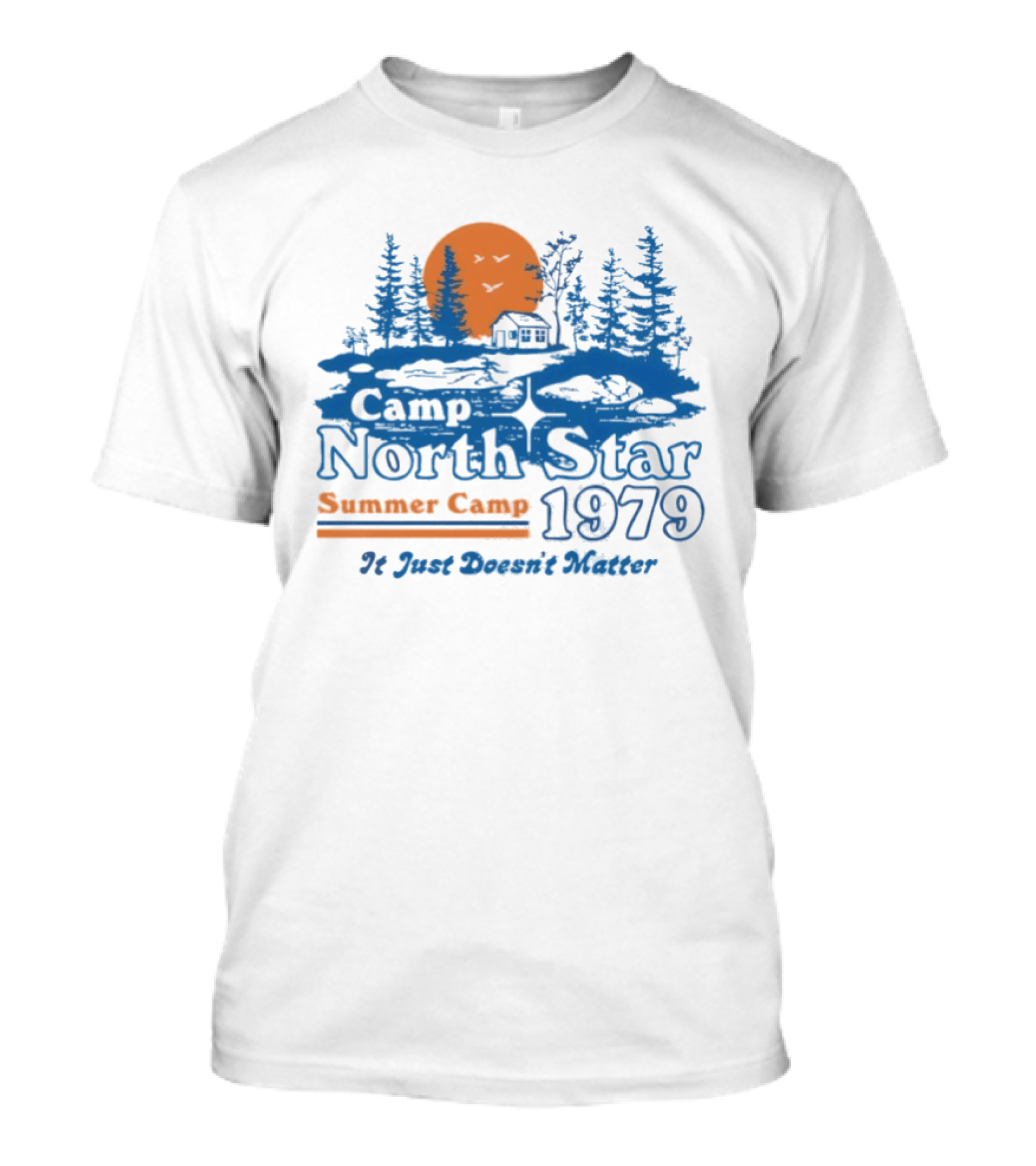 Camp North Star Summer Camp 1979 It Just Doesn't Matter Sunrise Scene T-Shirt