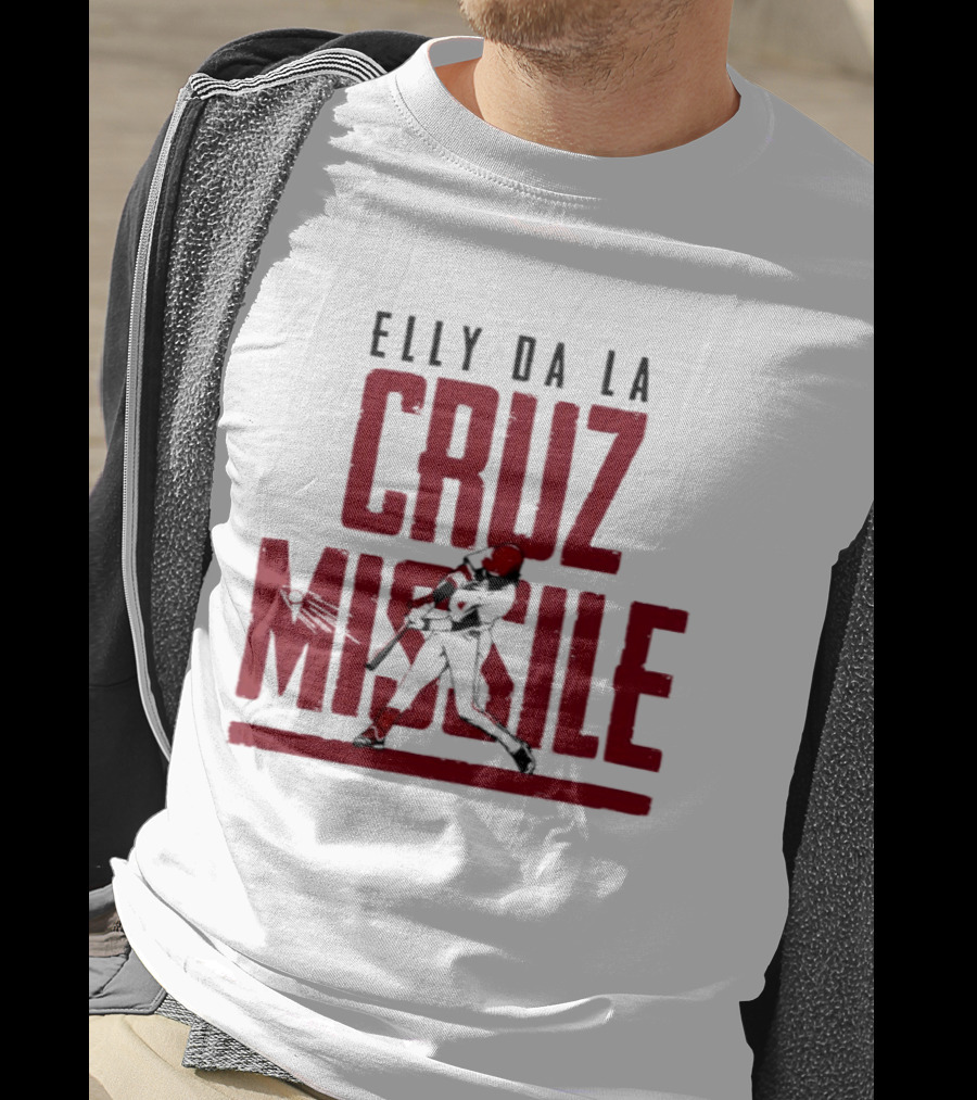 Elly De La Cruz Missile Cincinnati Reds MLB T-Shirt