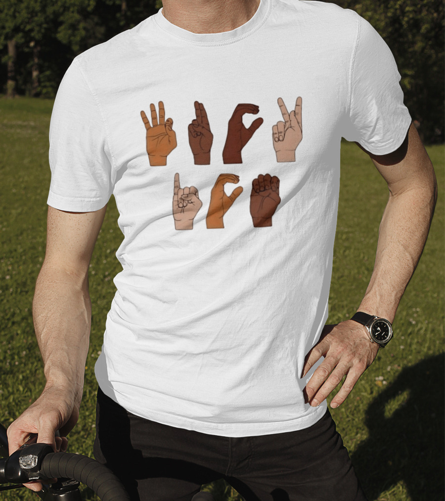 Fuck ICE ASL Hand Sign Language T-Shirt