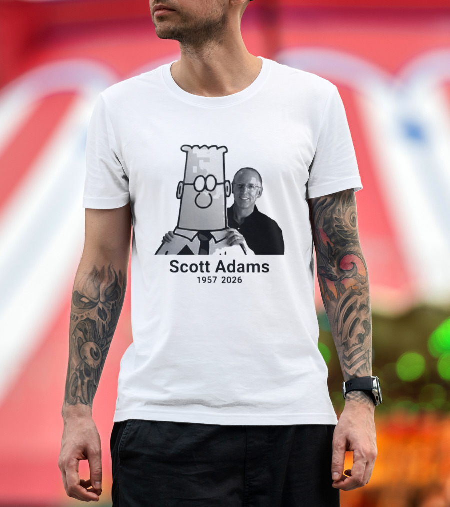 Scott Adams 1957 2026 Dilbert T-Shirt