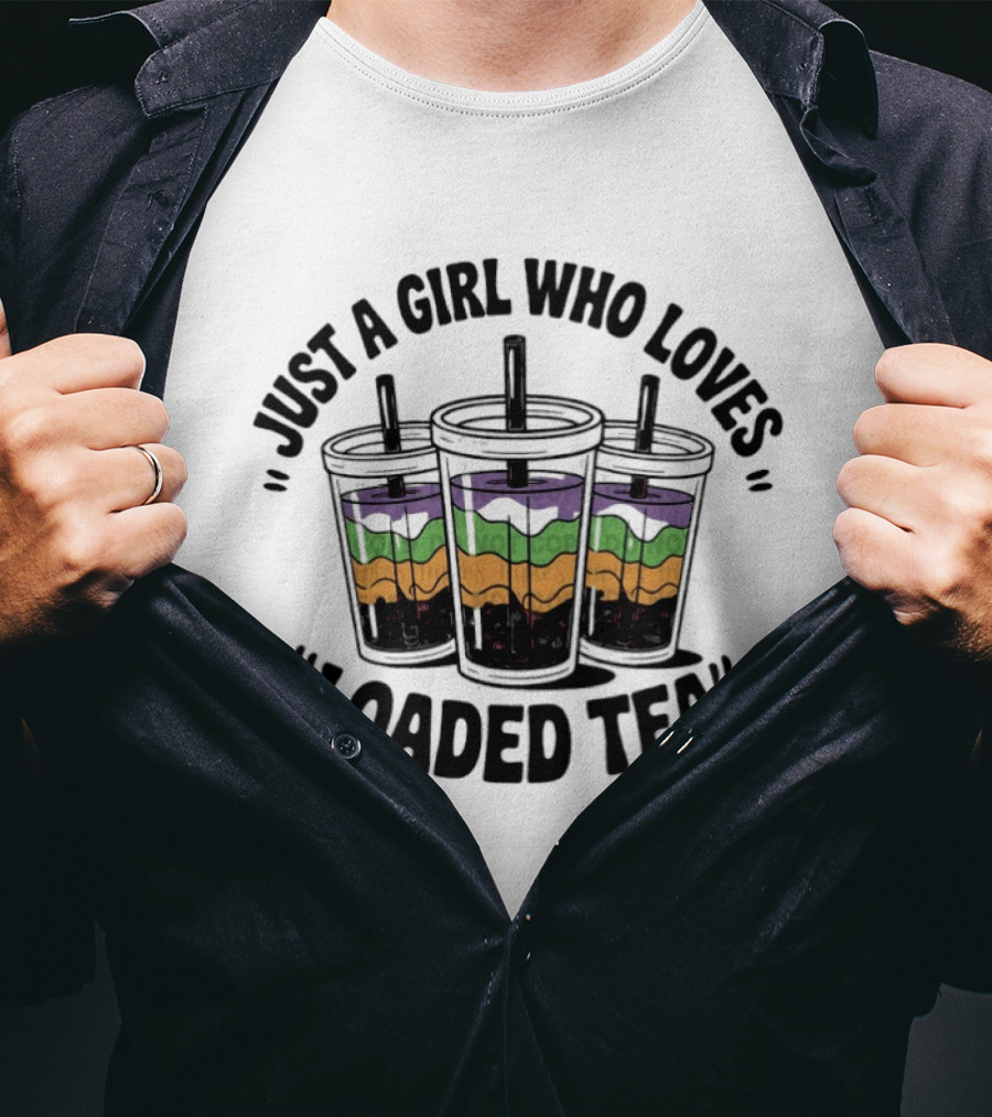 Just A Girl Who Loves Loaded Tea Tumblers T-Shirt