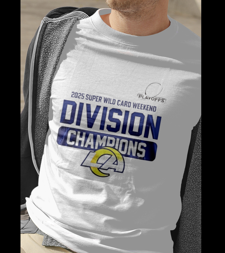 2025 Super Wild Card Weekend Los Angeles Division Champions T-Shirt