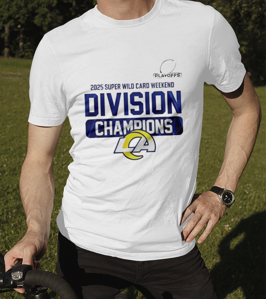 2025 Super Wild Card Weekend Los Angeles Division Champions T-Shirt