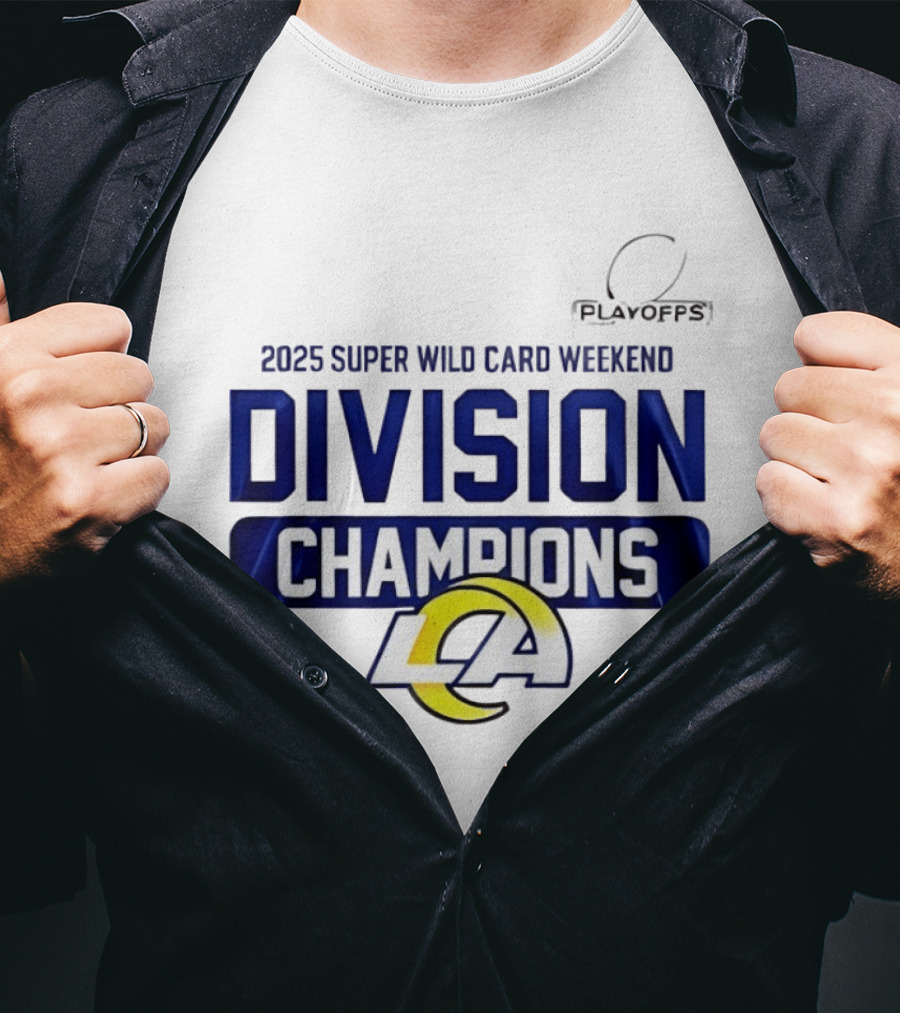 2025 Super Wild Card Weekend Los Angeles Division Champions T-Shirt