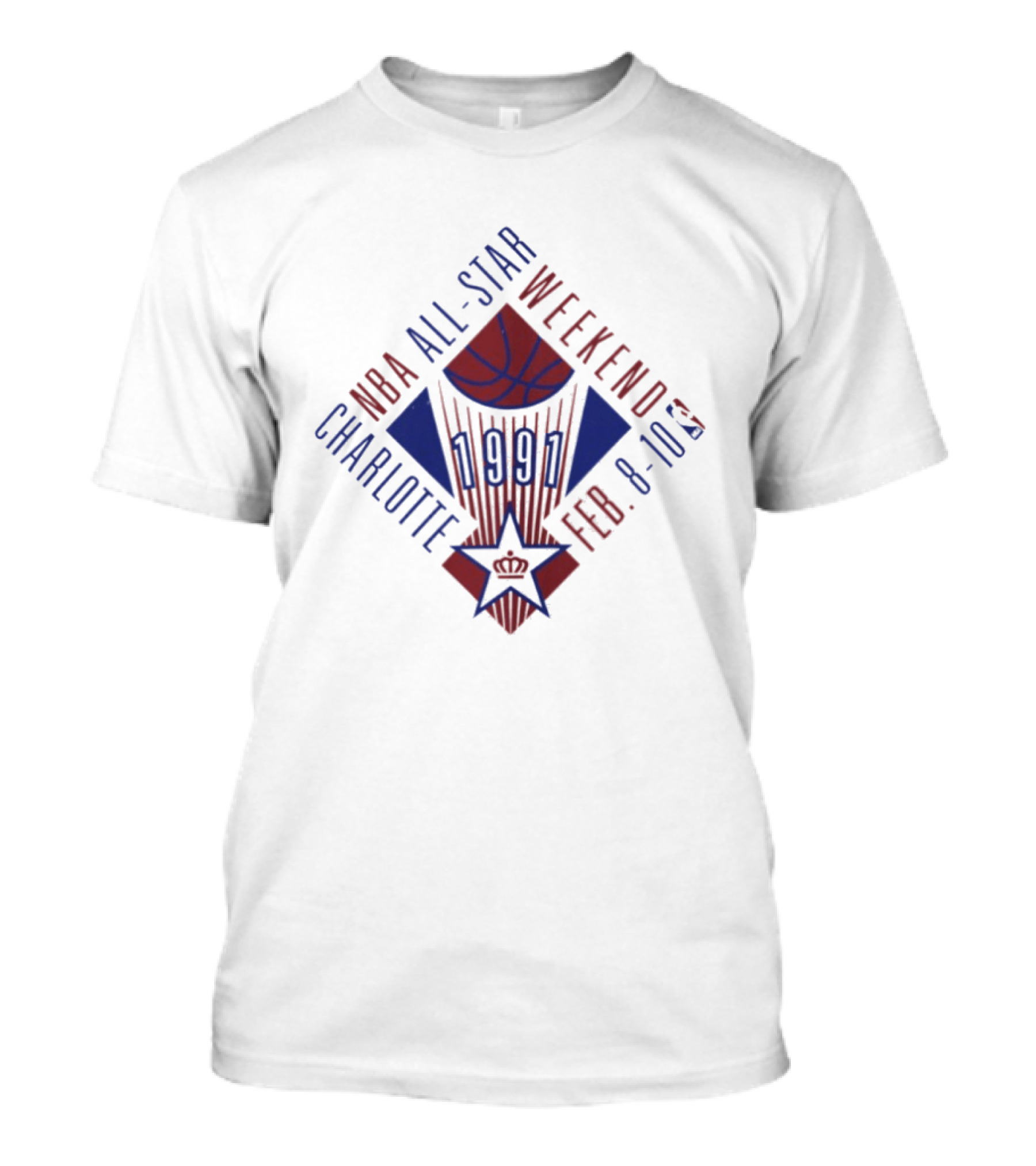 NBA All Star Weekend 1991 Charlotte Feb 8 10 T-Shirt