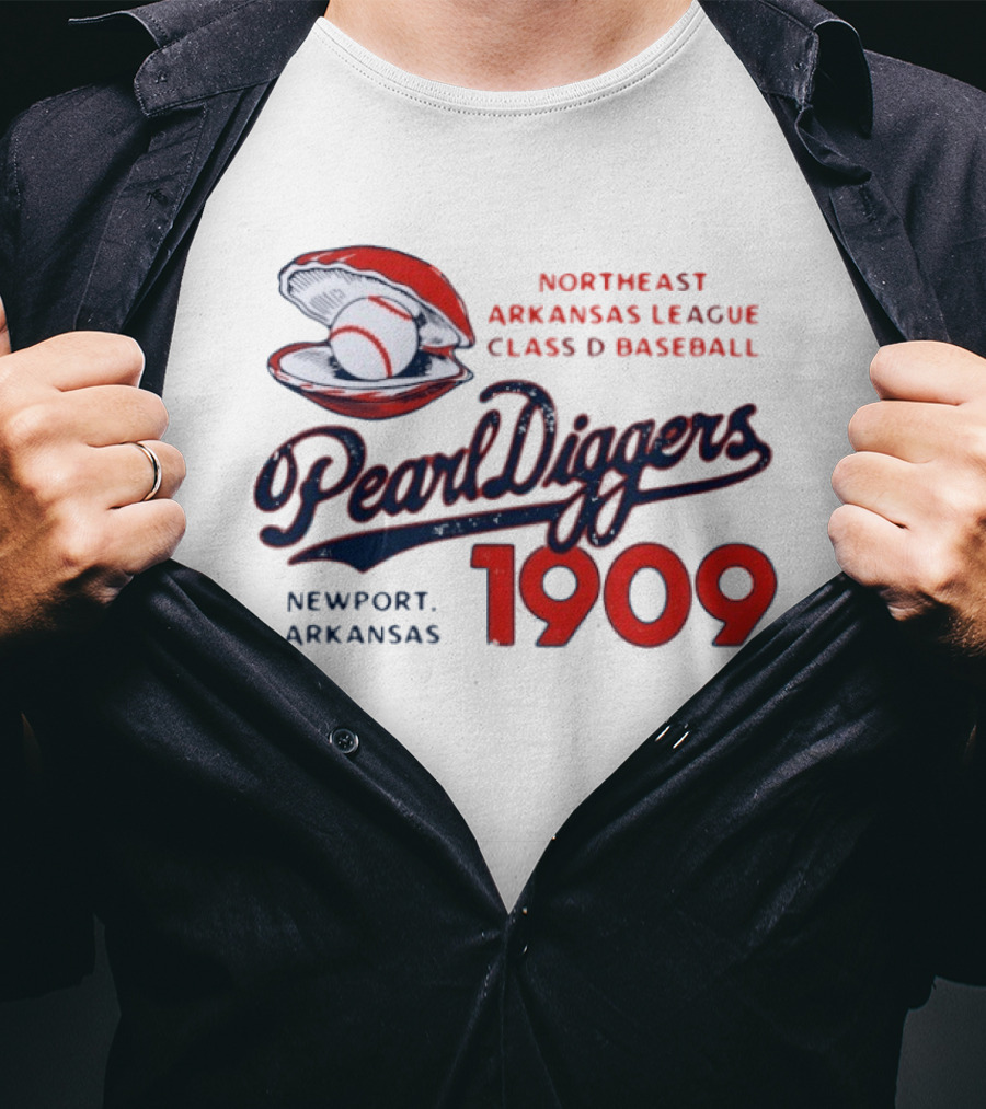 Northeast Arkansas League Class D Baseball Pearl Diggers Newport Arkansas 1909 T-Shirt
