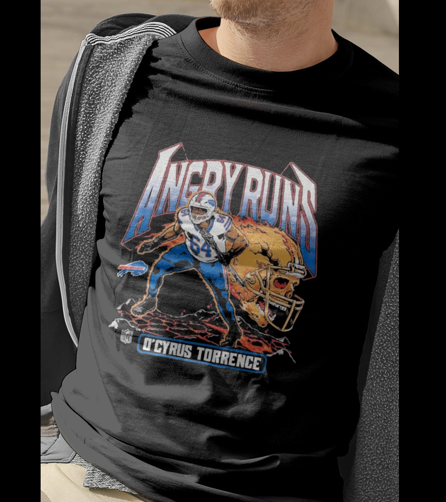 Angry Runs O'Cyrus Torrence Buffalo Bills NFL Power Charge T-Shirt