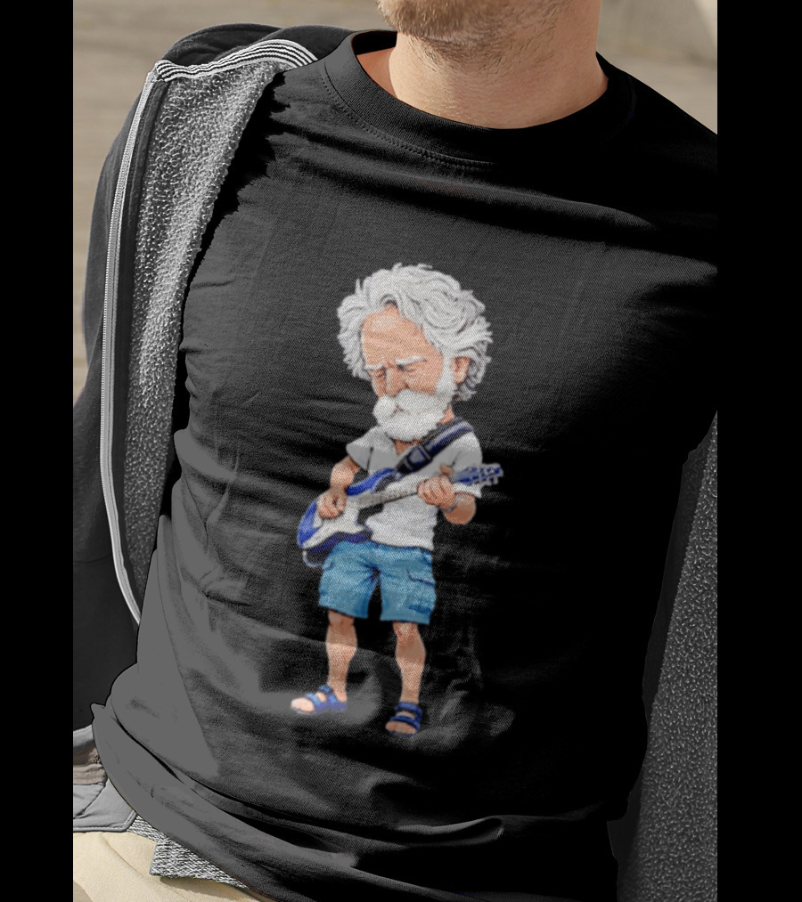 Bob Weir Guitar Character Playing Electric Guitar T-Shirt